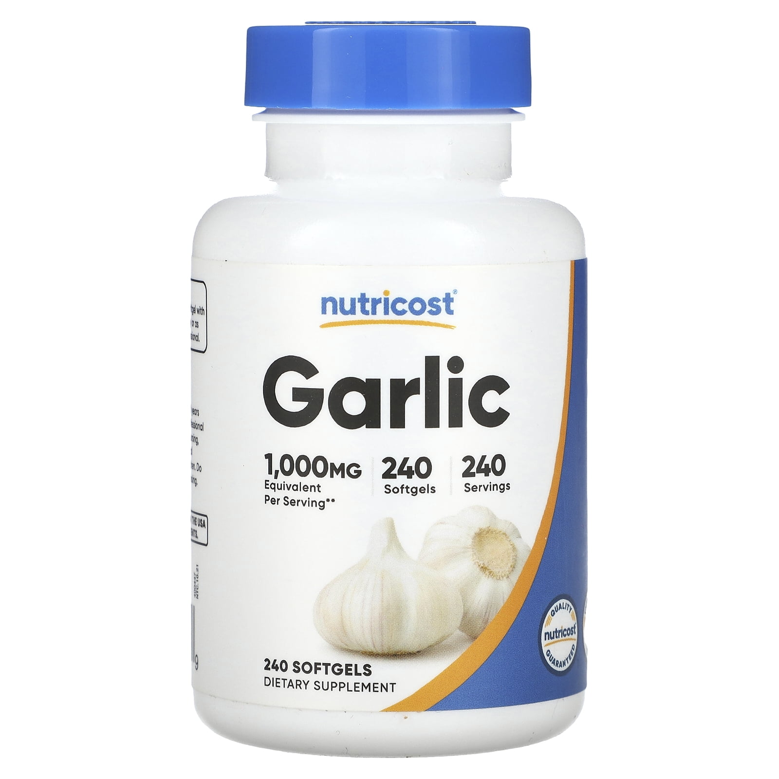 Nutricost Garlic 1000mg, 240 Softgels Premium, High Potency, Gluten