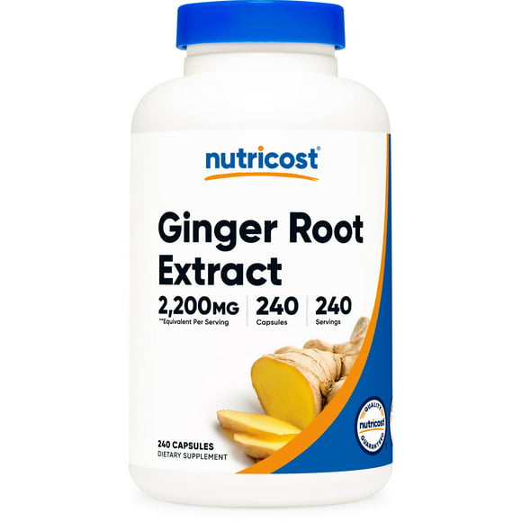 Nutricost Ginger Root Extract 550mg, 240 Capsules - Gluten Free & Non-GMO Supplement