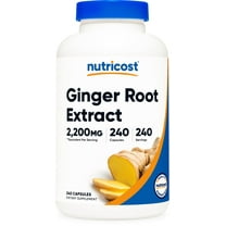 Nutricost Ginger Root Extract 550mg, 240 Capsules - Gluten Free & Non-GMO Supplement