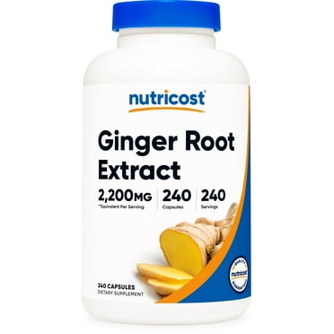Nutricost Ginger Root Extract 550mg, 240 Capsules - Gluten Free & Non-GMO Supplement