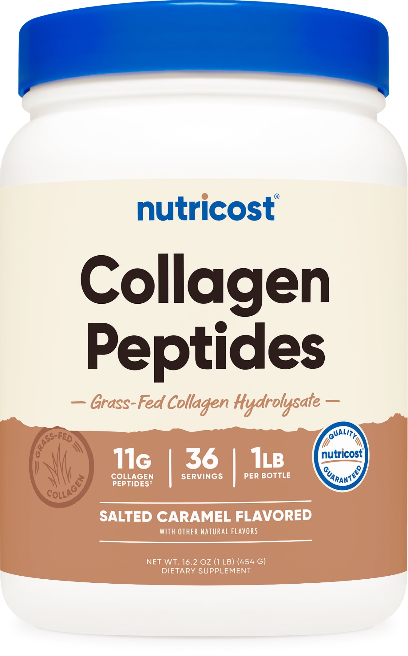 Nutricost Grass-Fed Collagen Powder 1LB (454 G) (Salted Caramel) - Non-GMO Supplement
