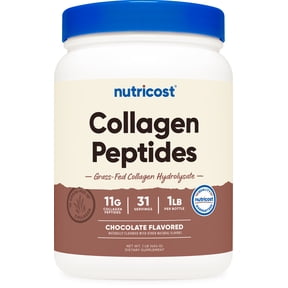 Nutricost Grass-Fed Collagen Powder 1LB (Chocolate) - Non-GMO, Gluten Free Supplement