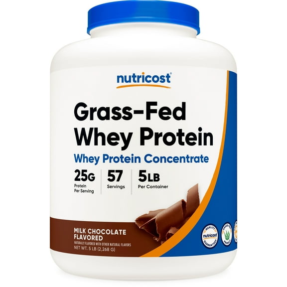 Nutricost Grass-Fed Whey Protein Concentrate Powder (Chocolate) 2LBS