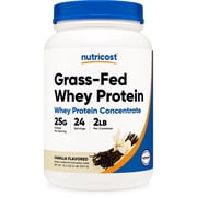 Nutricost Grass-Fed Whey Protein Concentrate Powder Vanilla 2LBS