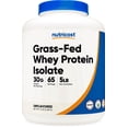 thumbnail image 1 of Nutricost Grass-Fed Whey Protein Isolate Powder 5LBS Unflavored, 65 Servings, 1 of 5