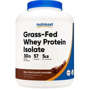 مسحوق عزل بروتين مصل اللبن من Nutricost الذي يتغذى على العشب بالشوكولاتة 5 رطل - خالي من الكائنات المعدلة وراثيًا
