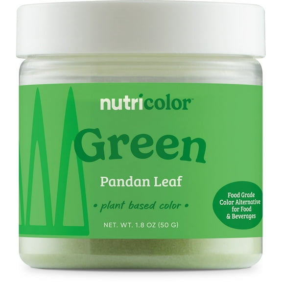 Nutricost Green Plant Based Food Coloring From Pandan Leaf Powder (50 Servings) - Nutricolor Color Alternative For Food & Beverages