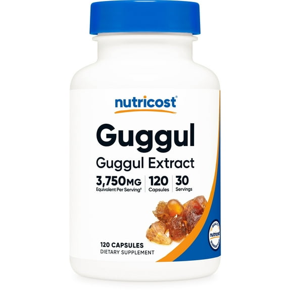 Nutricost Guggul Extract Supplement (3750 mg Equivalent) 120 Capsules - 30 Servings