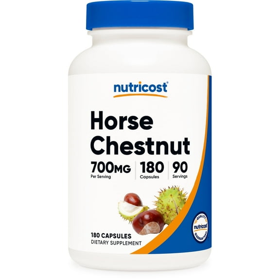 Nutricost Horse Chestnut Extract Capsules (700 MG Per Serving, 90 Servings) - 180 Capsules, Non-GMO, Vegan