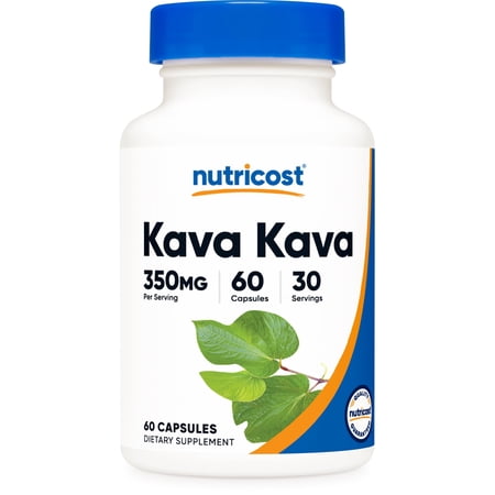 Nutricost Kava Kava Supplement (60 Capsules) 350mg Per Serving - Non-GMO, Vegan