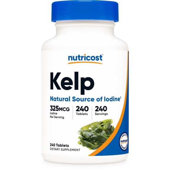 Nutricost Kelp Tablets, 325mcg of Iodine, 240 Tablets, Supplement