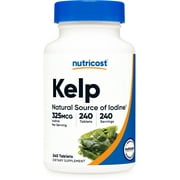 Nutricost Kelp Tablets, 325mcg of Iodine, 240 Tablets, Supplement