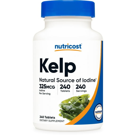Nutricost Kelp Tablets, 325mcg of Iodine, 240 Tablets, Supplement