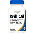 Nutricost Krill Oil 1000mg, 60 Softgels - Omega-3 EPA-DHA Krill Oil ...