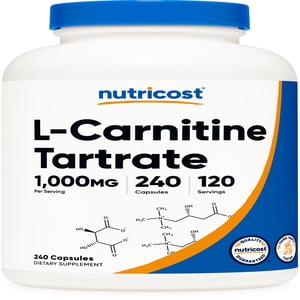 Customer reviews for Nutricost L-Carnitine Tartrate Supplement 500mg, 240 Capsules, 1000mg per Serving | Walmart.com Customer reviews for Nutricost L-Carnitine Tartrate Supplement 500mg, 240 Capsules, 1000mg per Serving | Walmart.com