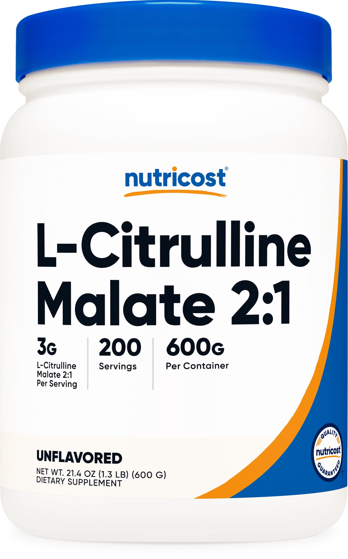 Nutricost L-Citrulline Malate (2:1) Powder (600 Grams) - Pre-Workout Supplement