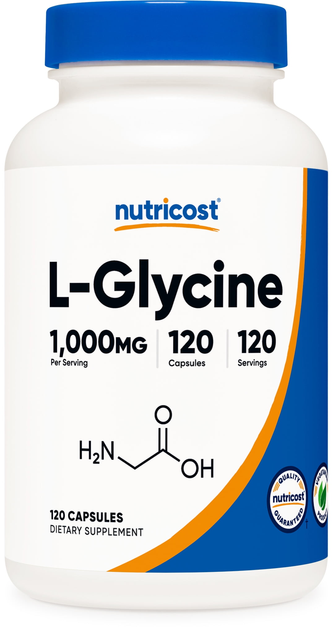 Nutricost LGlycine 1000mg, 120 Capsules, Vegetarian, NonGMO and