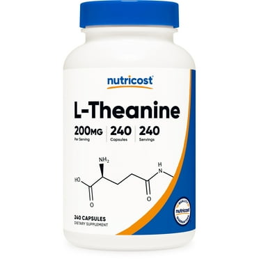 Nutricost L-Theanine (200 mg) 240 Capsules