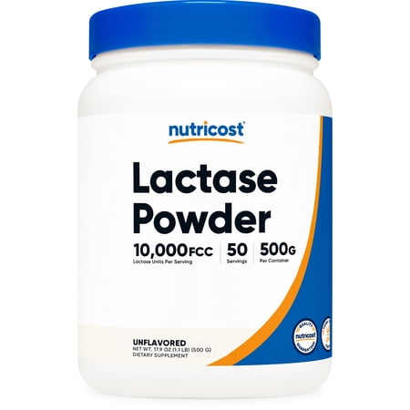 Nutricost Lactase Powder 500 Grams - Non-GMO, Gluten Free Supplement