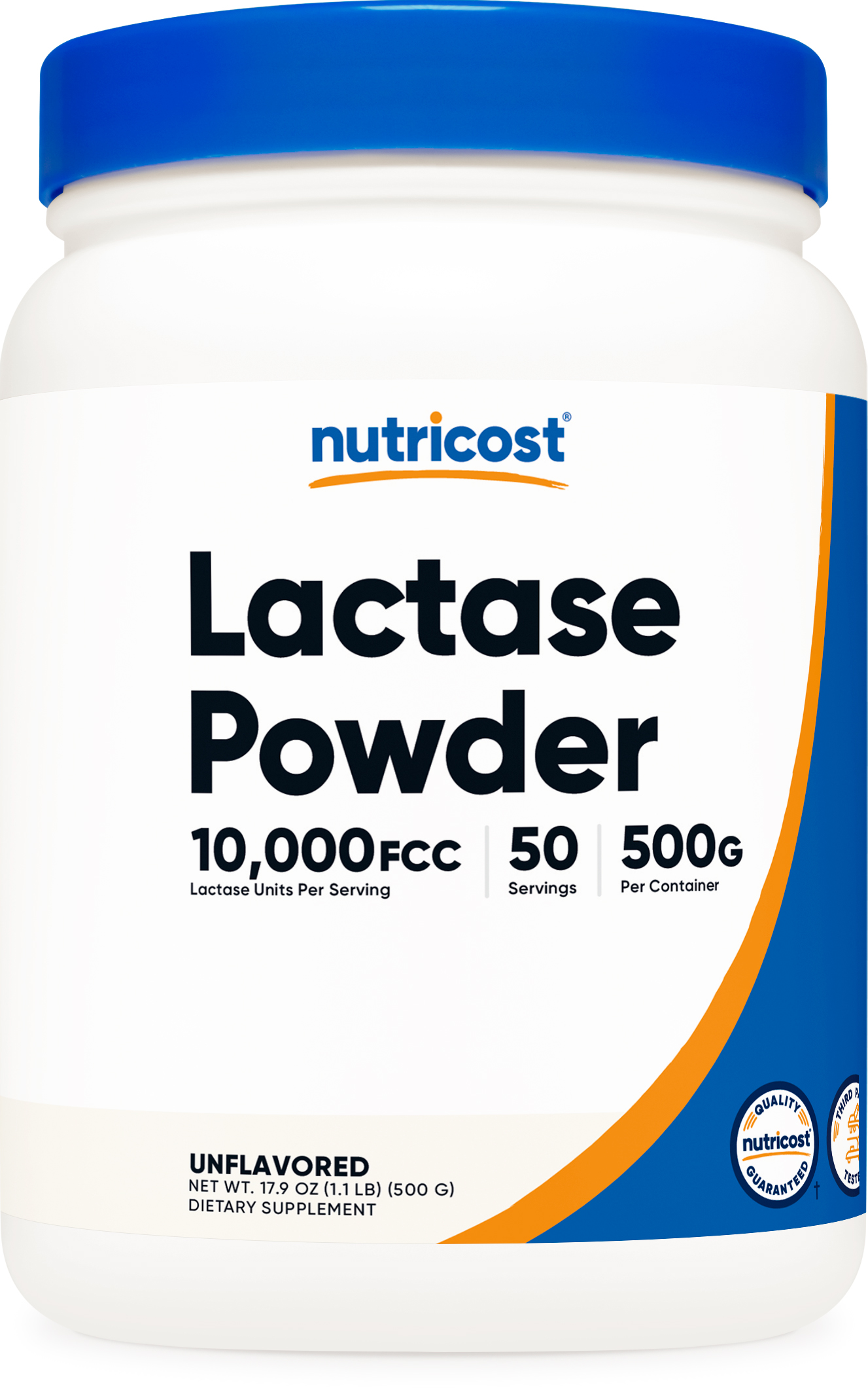 Nutricost Lactase Powder 500 Grams - Non-GMO, Gluten Free Supplement