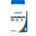 thumbnail image 1 of Nutricost Lactoferrin Capsules (60 Servings, 300mg) Third-Party Tested, Gluten-Free, Vegetarian, GMP Compliant, Non-GMO Supplement, 1 of 2
