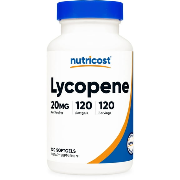 Nutricost Lycopene (20mg) 120 Softgels - Gluten Free, Non-GMO, and Vegetarian Friendly Supplement