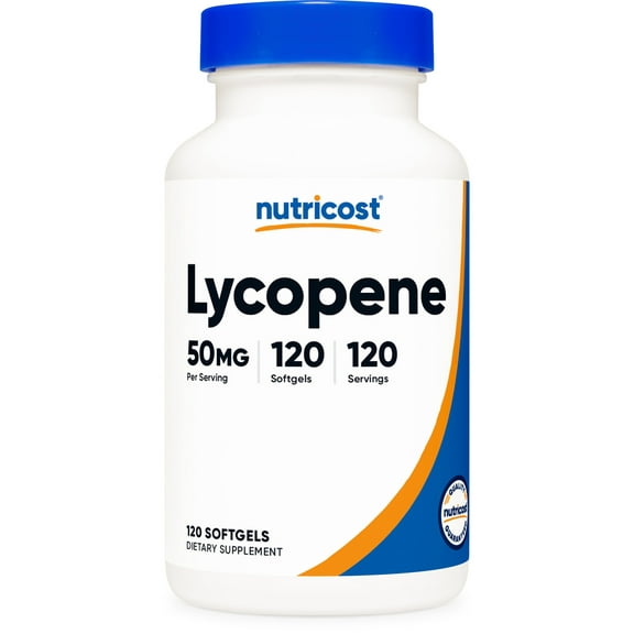 Nutricost Lycopene (50mg) 120 Softgels - Gluten Free, Non-GMO, and Vegetarian Friendly Supplement
