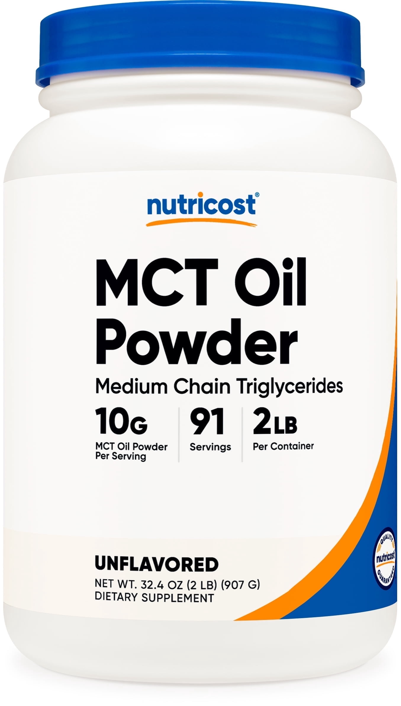 Nutricost MCT Oil Powder 2LBS (32oz) - Zero Net Carbs Supplement