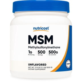Nutricost MSM Powder 500 Grams (Methylsulfonylmethane) - Non-GMO Supplement
