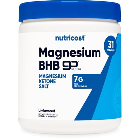 Nutricost Magnesium BHB Salts, Exogenous Ketone Supplement (250 Grams) - Gluten Free and Non-GMO