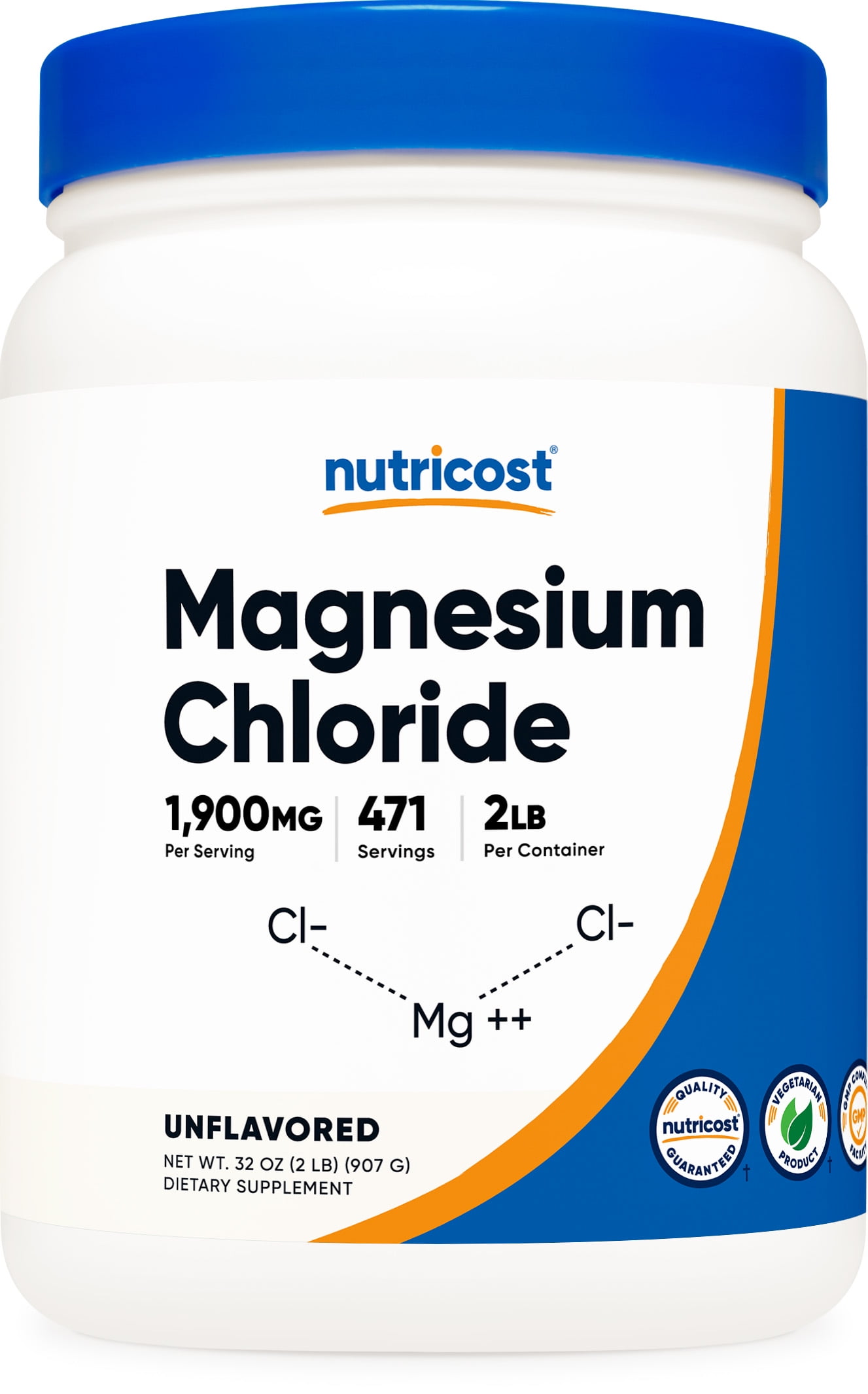 Nutricost Magnesium Chloride Supplement Powder 2 lb
