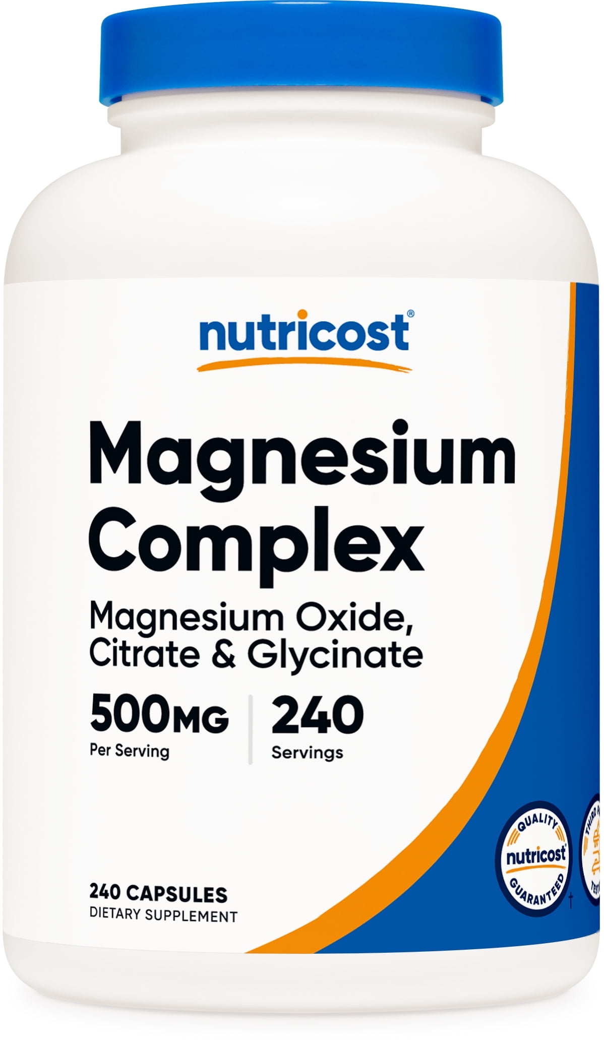 Nutricost Magnesium Complex 500mg, 240 Capsules - Gluten Free & Non-GMO Supplement