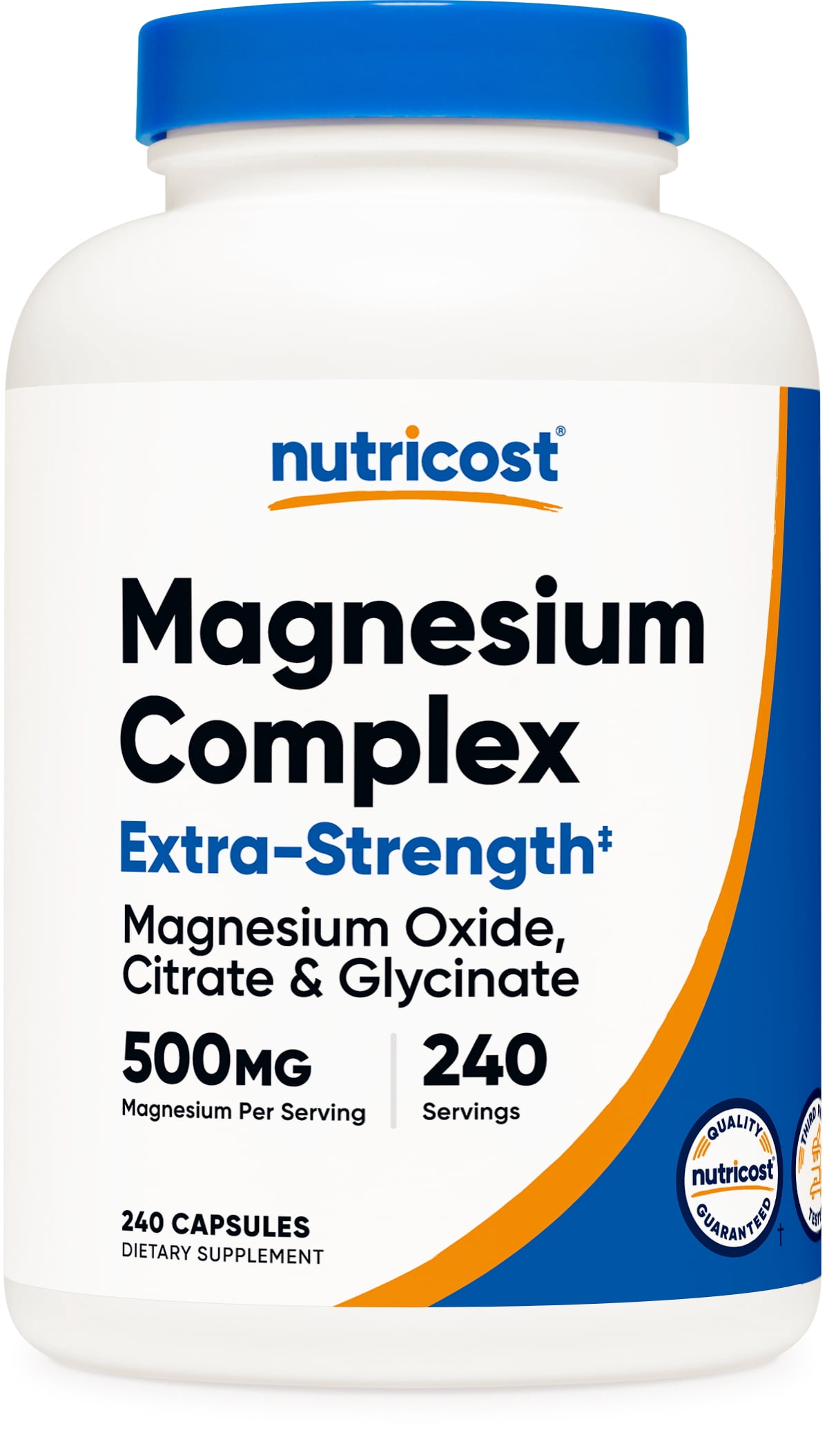 Nutricost Magnesium Complex 500mg, 240 Capsules - Gluten Free & Non-GMO Supplement