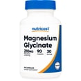 thumbnail image 1 of Nutricost Magnesium Glycinate Capsules (90 Capsules, 210 mg Magnesium Glycinate Per Serving) - Magnesium Glycinate Supplement for Gentle Absorption, 1 of 5