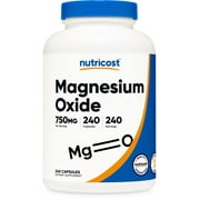 Nutricost Magnesium Oxide Supplement 750mg, 240 Capsules