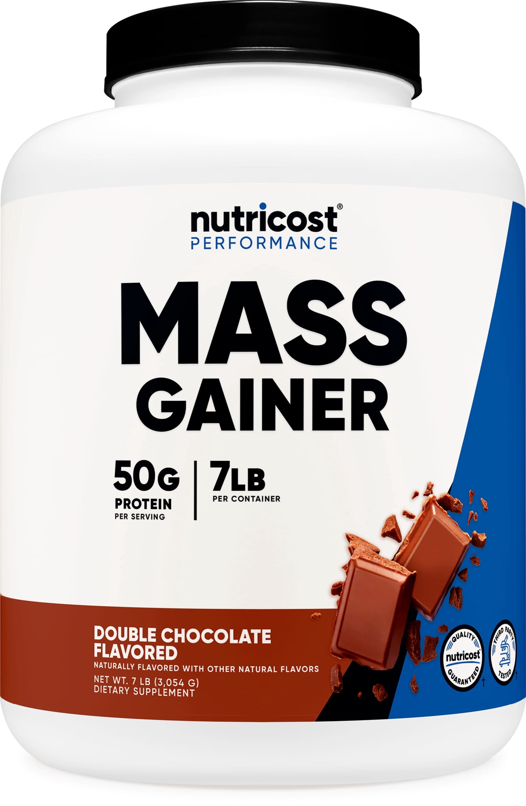 Free Shipping! Nutricost Mass Gainer Double Chocolate Flavor, 6.7