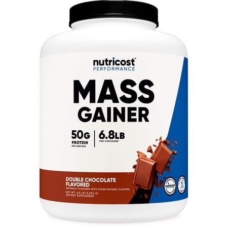 Nutricost Mass Gainer Double Chocolate Flavor, 6.7 LBS, 50 Grams of Protein Per Serving - Non-GMO & Gluten Free