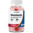 thumbnail image 1 of Nutricost Melatonin 10mg, 180 Gummies, Strawberry Flavored, 1 of 5