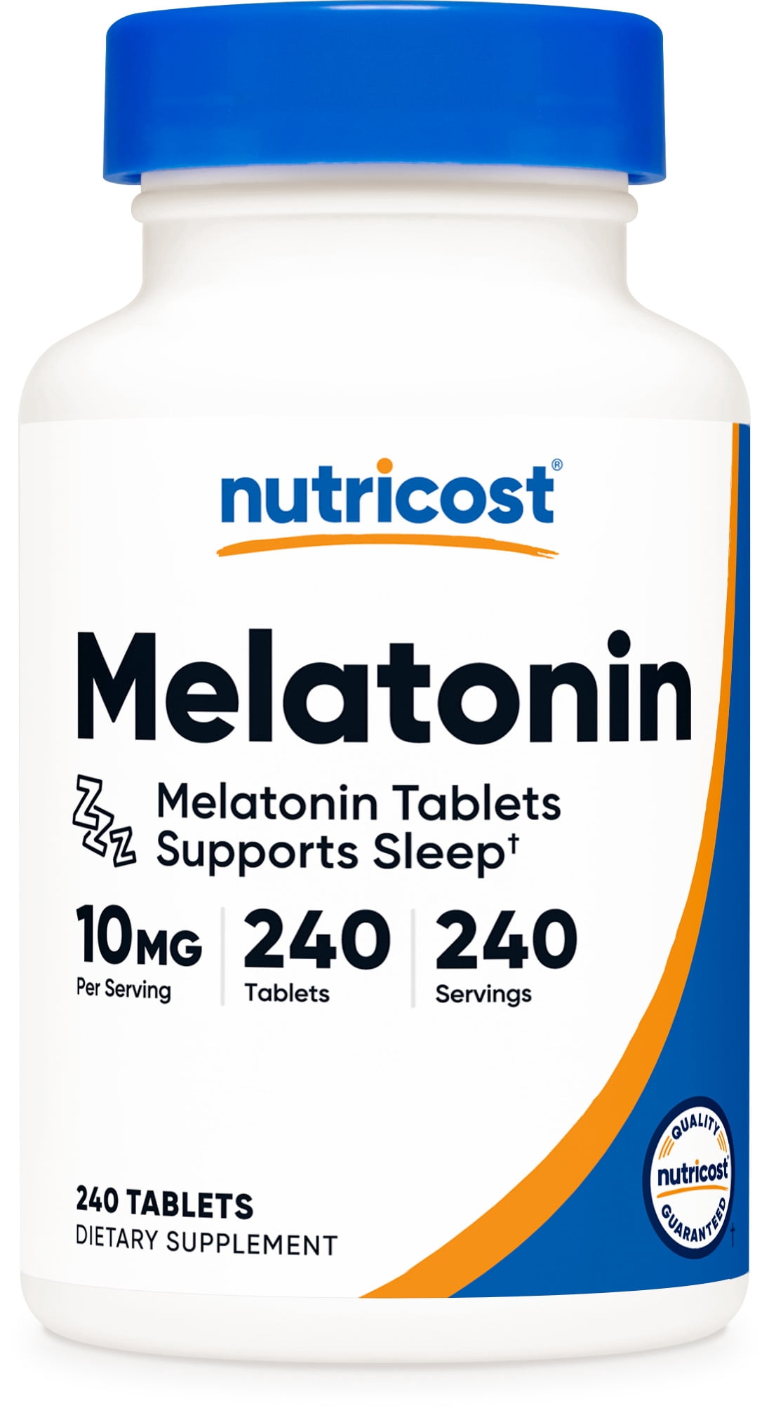 Nutricost Melatonin 10mg, 240 Tablets - 10mg Per Serving, Non-GMO, Gluten Free Supplement