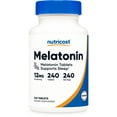 thumbnail image 1 of Nutricost Melatonin 12mg, 240 Tablets - 12mg Per Serving, Non-GMO, Gluten Free Supplement, 1 of 5