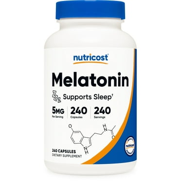 Nutricost Melatonin 5mg, 240 Capsules - Non-GMO, Gluten Free Supplement