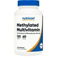 thumbnail image 1 of Nutricost Methylated Multivitamin 120 capsules, 60 servings - 23 Vitamin & Minerals Per Serving, 1 of 5