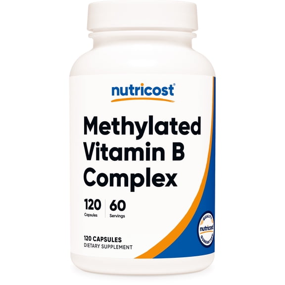 Nutricost Methylated Vitamin B Complex 120 Capsules - (60 Servings) Gluten-Free