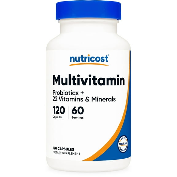 Nutricost Multivitamin With Probiotics (Unisex) 120 Vegetarian Capsules