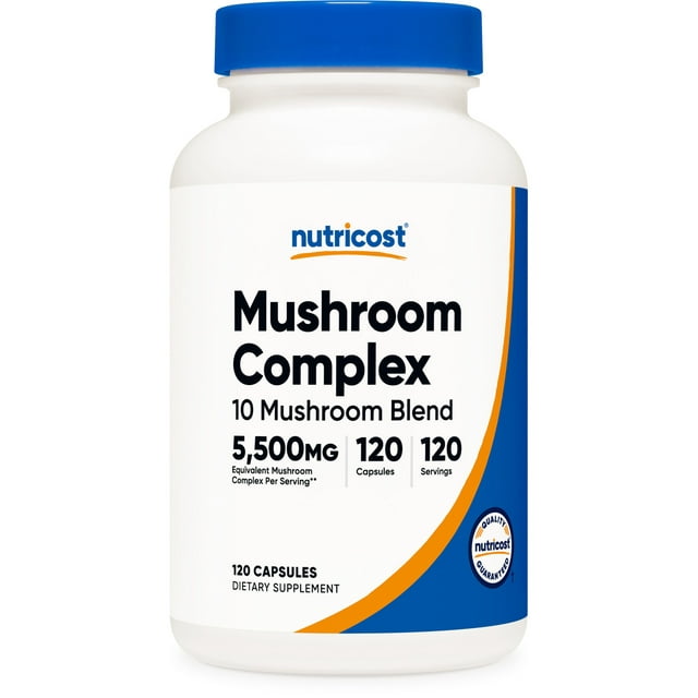 Nutricost Mushroom Complex Supplement, 120 Capsules 10 Mushroom Blend