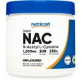 thumbnail image 1 of Nutricost N-Acetyl L-Cysteine (NAC) Powder, 250 Grams - Vegetarian NAC, Non-GMO, 208 Servings, 1 of 5
