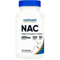 thumbnail image 1 of Nutricost N-Acetyl L-Cysteine (NAC) Supplement 600mg, 120 Capsules, 1 of 5