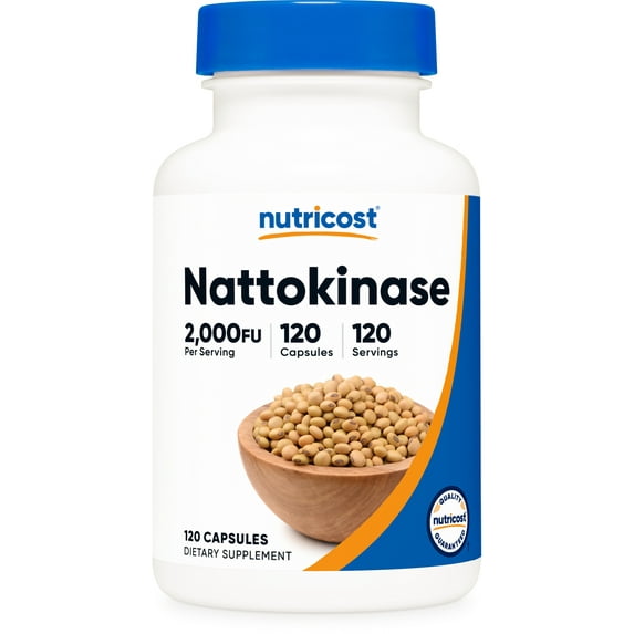 Nutricost Nattokinase 2,000FU, 120 Capsules - Gluten Free, Non-GMO, Vegetarian Friendly Supplement
