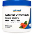 thumbnail image 1 of Nutricost Natural Vitamin C - Acerola Cherry Powder 0.5 LB - Gluten Free & Non-GMO, 1 of 6