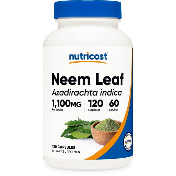 Nutricost Neem Leaf Capsules (1,100 mg) 120 capsules - 60 servings